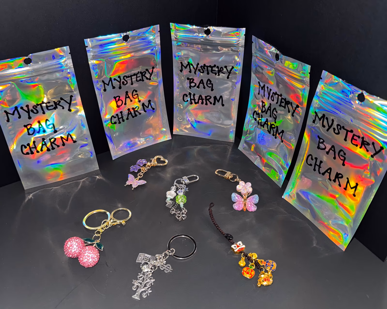 Mystery bags and charms